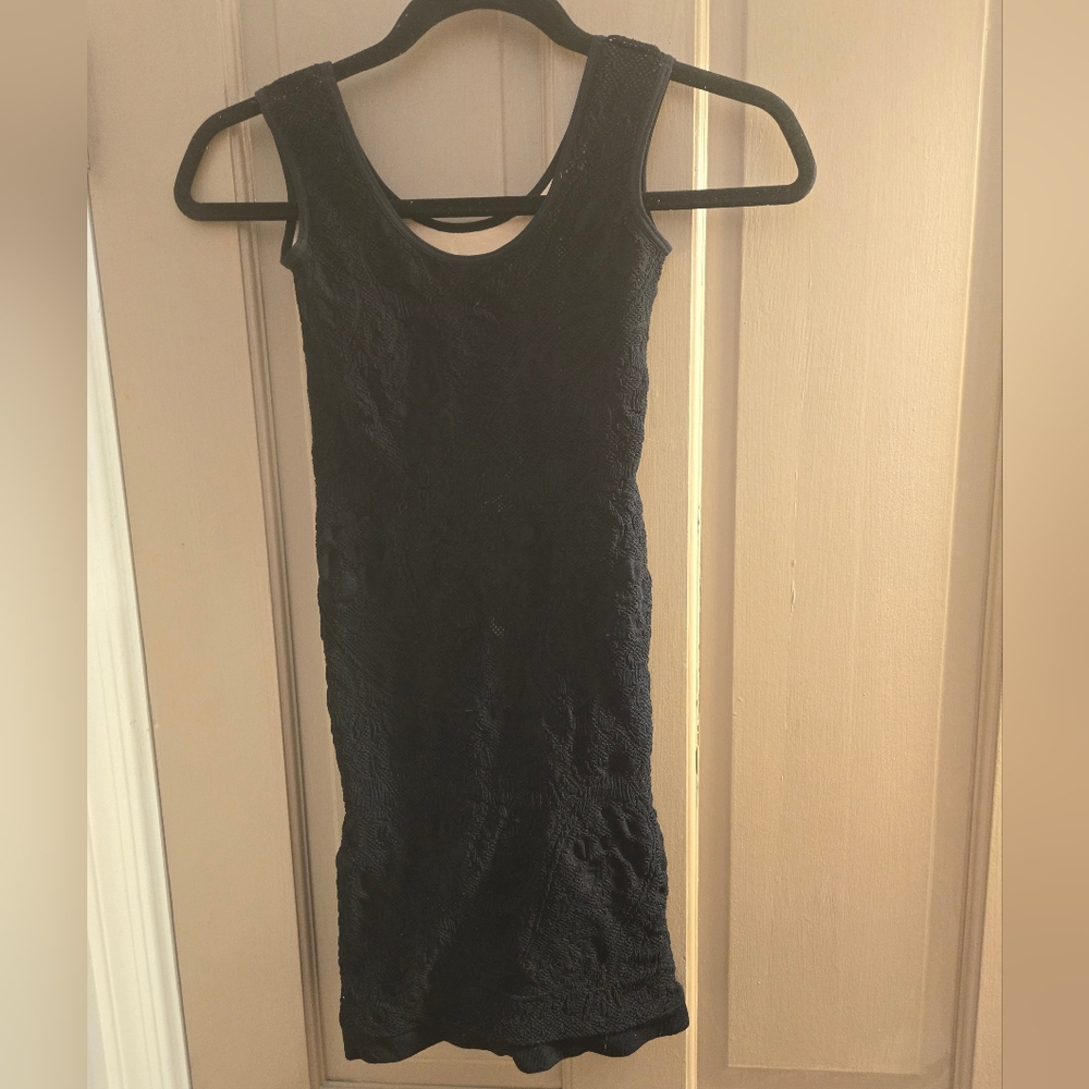 Intimately fp black lace seamless slip dress size XS/S